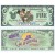 2001 "A" $5 UNC Disney Dollar - Backpacking Mickey front with California Adventure Park on back - Disneyland Resort Series from Disneyland