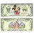 2003 "D" $1 UNC Disney Dollar - Mickey front with Disneyland Resort Sleeping Beauty's Castle on back - Welcoming Series from Disney World