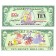 2002 "A" $10 UNC 2 Consecutive Disney Dollar - Tinker Bell front with 100 Years of Magic on back - 100 Years of Magic Series from Disneyland ~ © DizDollars.com