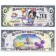 2009 "D" $5 UNC RARE 4 DIGIT 2 Consecutive Disney Dollar - Daisy Duck and Minnie Mouse front with Cinderella's Castle in Clouds on back - Celebrate You series from Disney World ~ © DizDollars.com