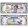 2009 "T" $5 UNC RARE 4 DIGIT Disney Dollar - Daisy Duck and Minnie Mouse front with Cinderella's Castle in Clouds on back - Celebrate You series from Disney Store ~ © DizDollars.com