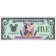 1987 "D" $5 UNC Disney Dollar - Goofy front with Disneyland "Mark Twain" Riverboat on back - 1987 Inaugural Series from Disneyland ~ © DizDollars.com